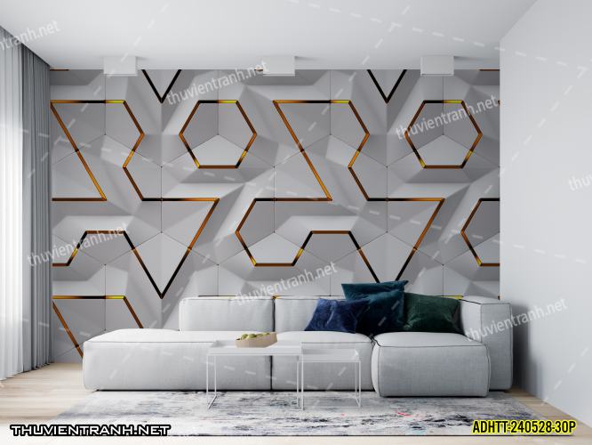 Tranh dán tường hoa văn trừu tượng- -ADHTT-240528-30P - Tranh tường chất lượng cao